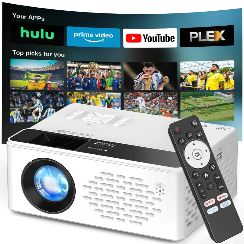 TMY Native 1080P Smart projector, Compatible Netflix/Prime Video/YouTube
