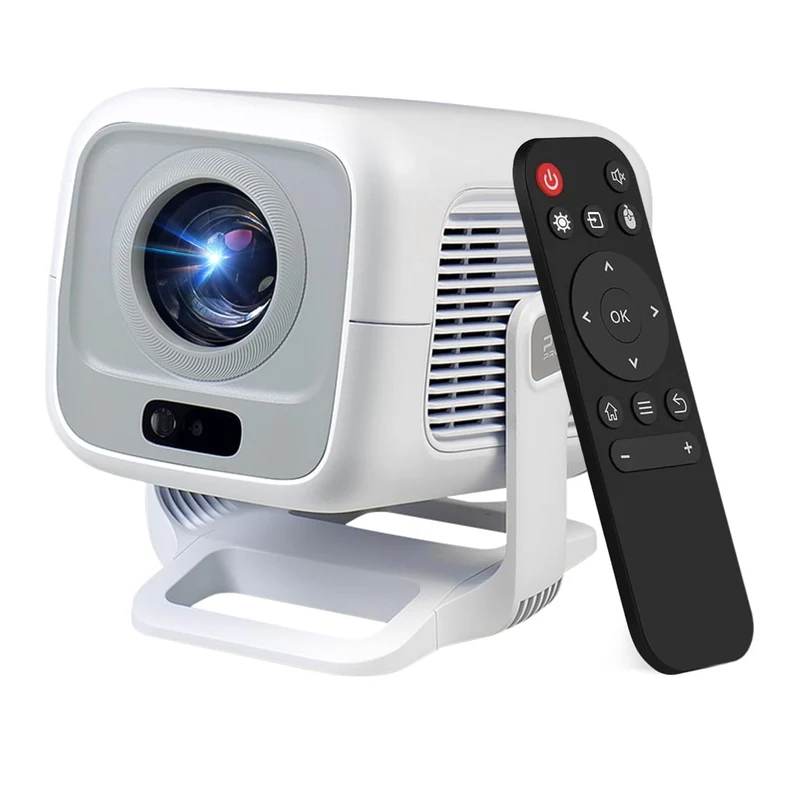 ?Built in Streaming Apps & Native 1080P ?Mini Projector with Wifi and Bluetooth, Auto Focus & Keystone, 180 Rotation, Supports P