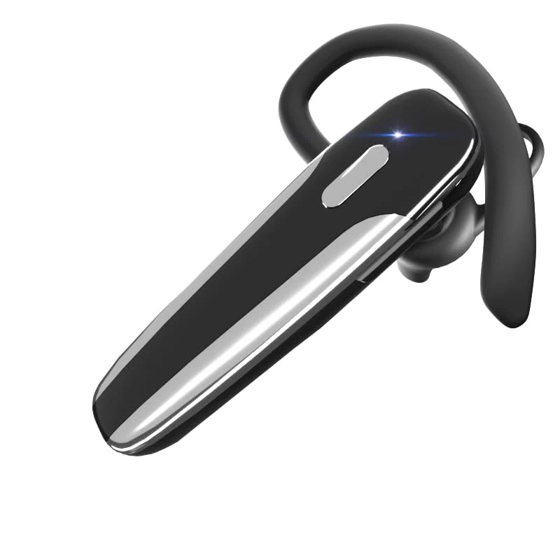 Single Ear Bluetooth Headset V5.3 SingleEar Earpiece with Wireless Microphone 48H Battery, Bluetooth Earpiece Handsfree for D