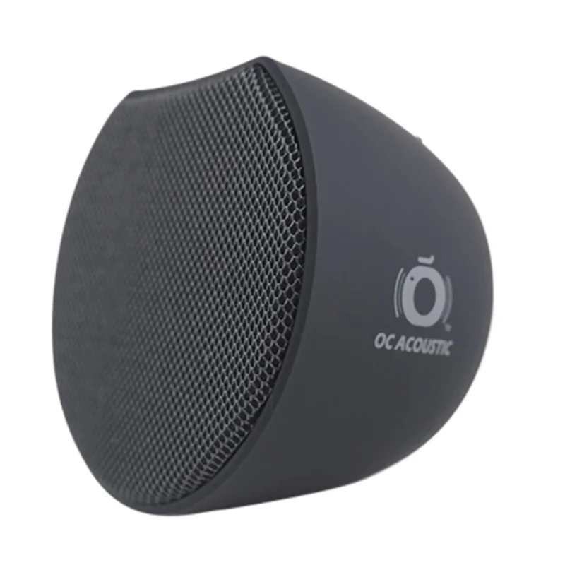 OC Acoustic Newport Plugin Outlet Speaker with Bluetooth 5.1 and Builtin USB TypeA Charging Port (Charcoal Gray/Black)