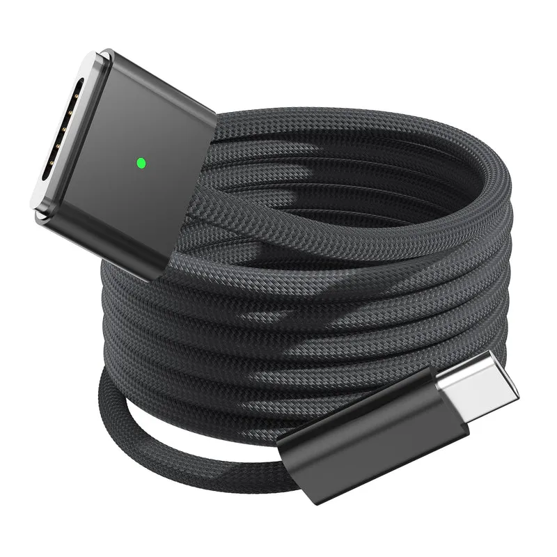 AIRSKY USBC to Magnetic 3 Cable 6.6FT, 140W Magnetic Safe 3 Cable, Black