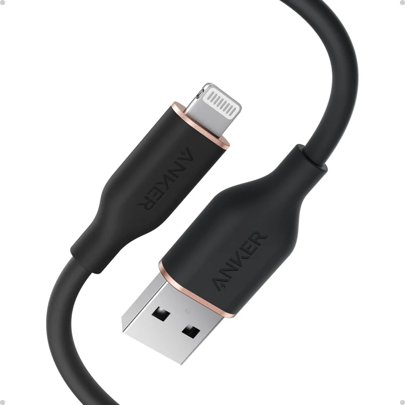 Anker Powerline Flow USB A to Lightning Cable (3 ft, USB 2.0)