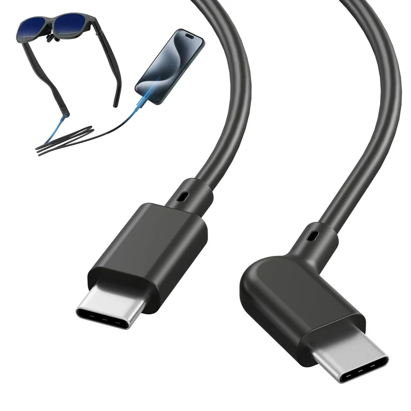 AR Smart Glasses USBC Cable, 6.6FT/2M, 20Gbps Data & 60W Fast Charging