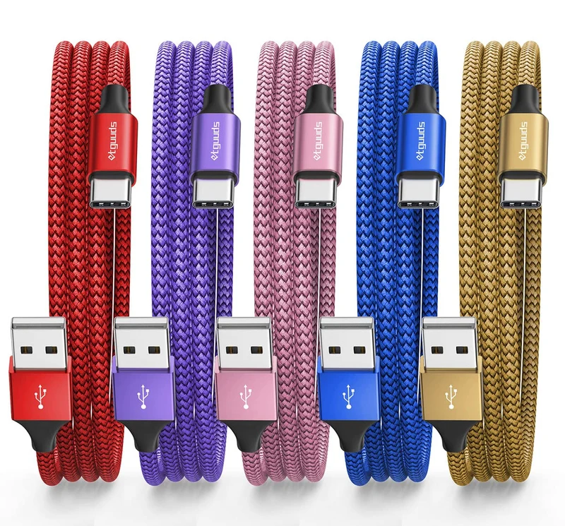 etguuds USB to USB C Cable 3ft, 5Pack USB A to USB C Cable Fast Charging