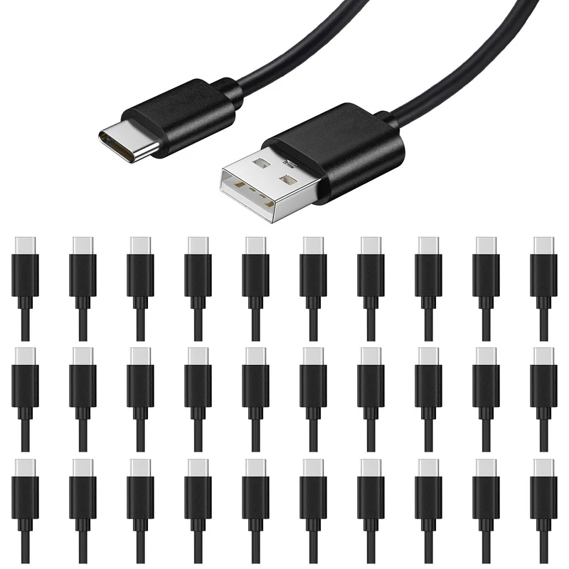 30Pack Bulk USB C Charger Cable Multipack USB to Type C Charging Cords