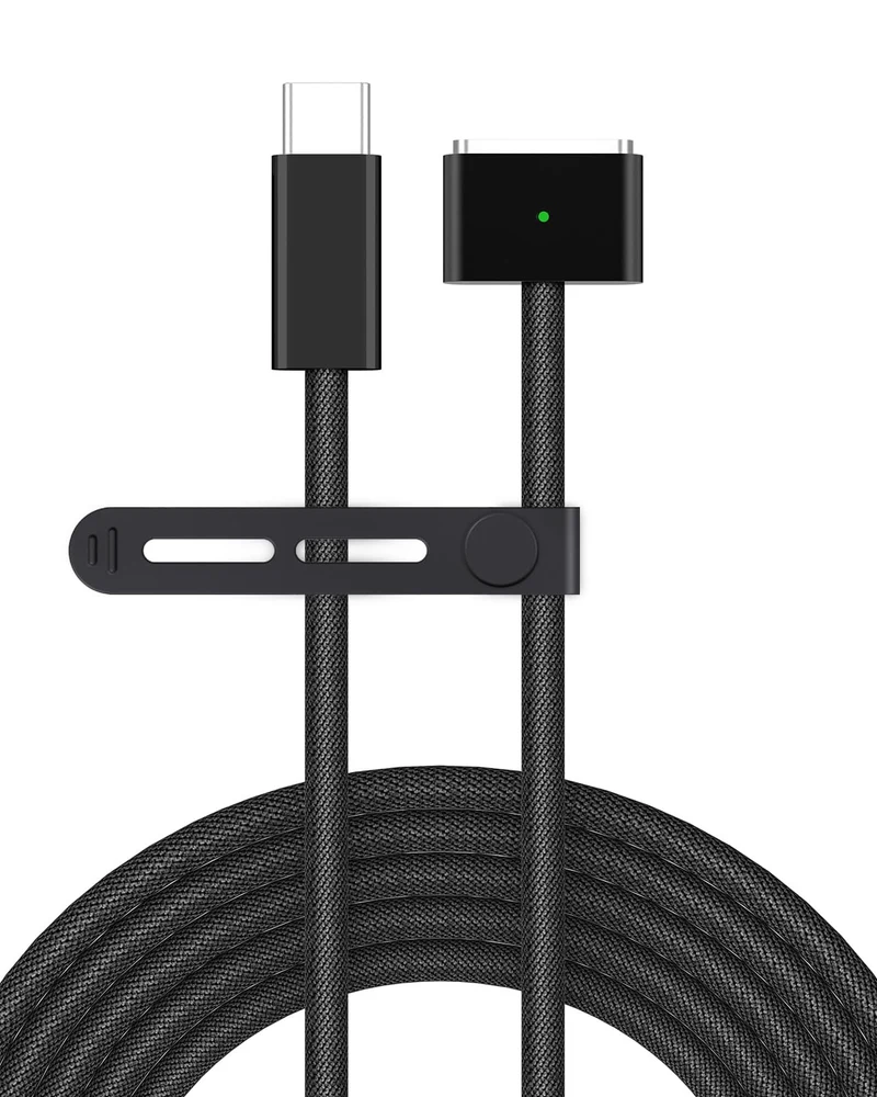 USB C to Magnetic 3 Charger Cable for MacBook Air 13.6 15 inch Mac Pro 14 16 M5 M4 M3 M2 M1 2026 2025 2024 2023 2022 2021, Braid