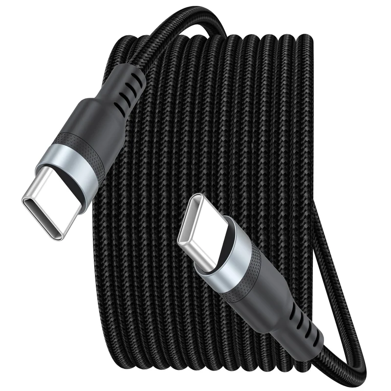 15ft USB C Cable Fast Charging 60W, Long USBC to USBC Charge Cord 15 Foot