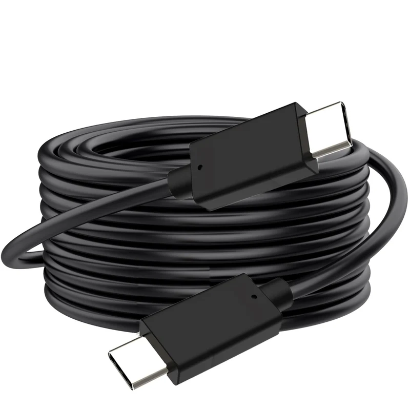 Qmiypf USB C to USB C Cable 25FT 60W Type C Fast Charging Cable for iPhone 17 16 15 Pro Plus Pro Max, Galaxy S25 S24, MacBook
