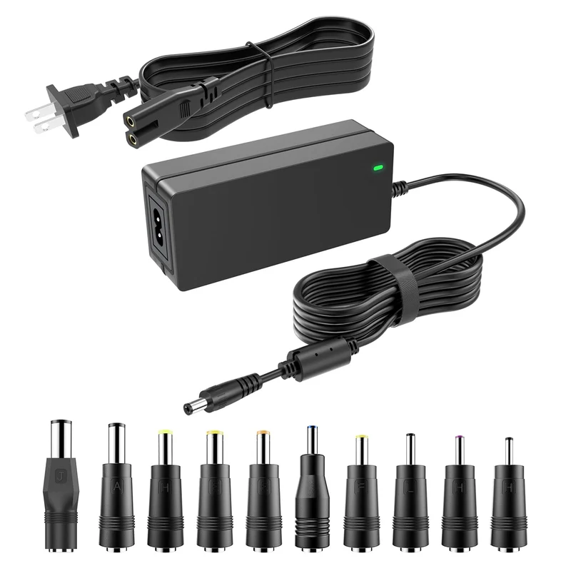 19V DC Power Supply 19V 3.42A Power Adapter 65W 45W with 10tips