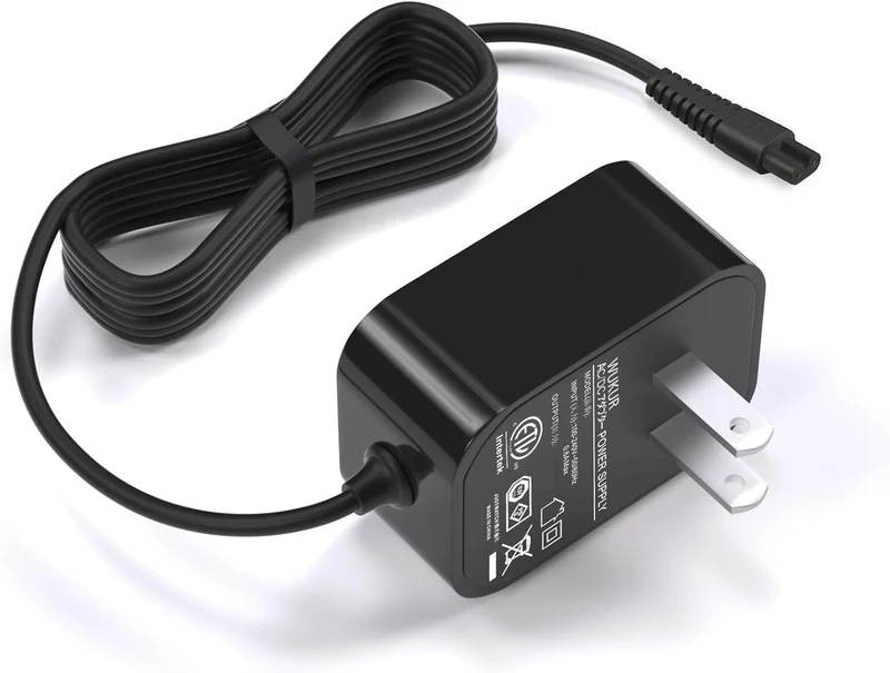 WUKUR 9V Charger for LABIGO Electric Spin Scrubber Compatible with Voweek VWS211, SP02, for LABIGO LA1, for Homitt HM115C HM115C