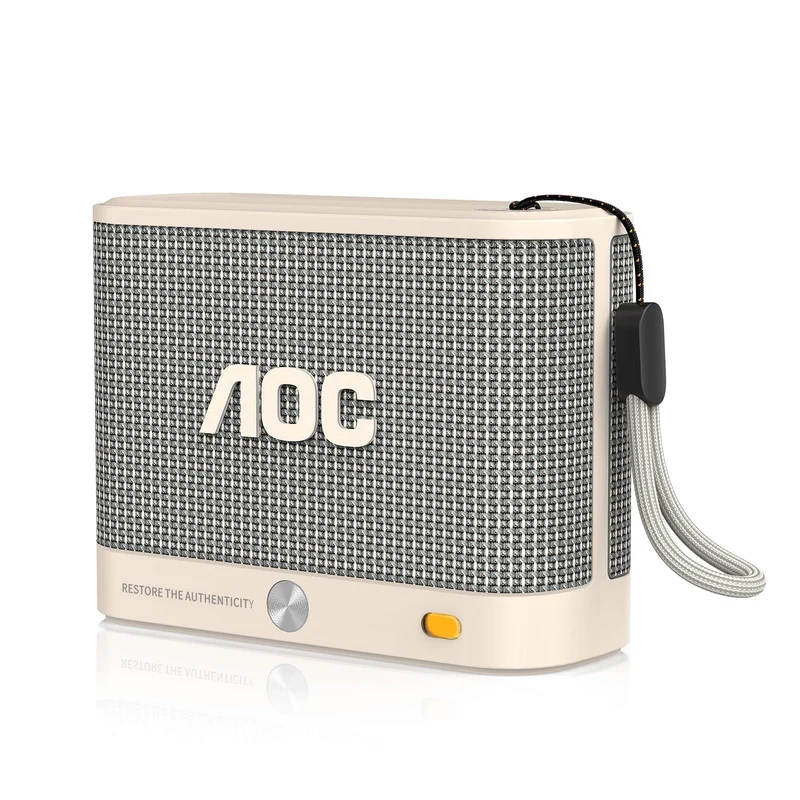 AOC Portable Bluetooth Speaker, Shower Speaker, Wireless Stereo Pairing