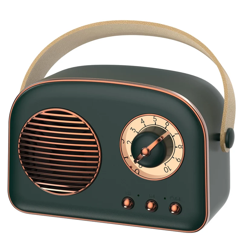 Oraolo Retro Bluetooth Speaker, Portable Bluetooth Speakers, Mini Vintage Speaker, Wireless Speakers Supports TWS Pairing/UDisk
