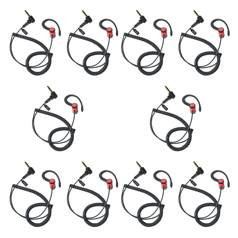 UAYESOK 10Pack 3.5mm Radio Listen Only Earpiece for Law Enforcement