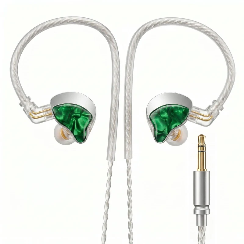 HIFI WALKER A20 IEM Earbuds, 10mm Dynamic Driver in Ear Monitor Headphones, HiFi Wired Earphones with Deep Bass & Clear Vocals,