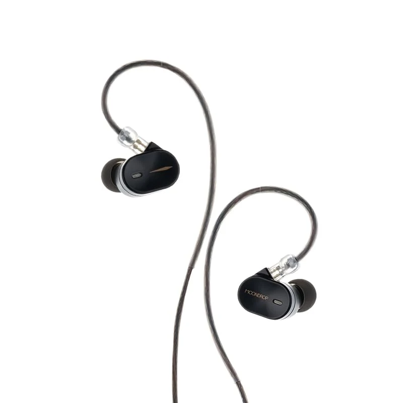 Moondrop CHU III IEM Earphones, Dynamic Driver inEar Monitors, 0.78mm 2Pin Detachable Cable HiFi Wired Earbuds (Black)