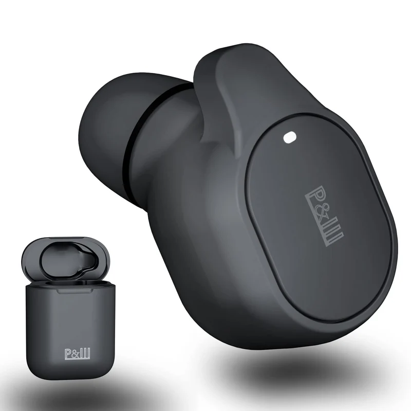 P&LLL Bluetooth Mini Single Earbud Wireless Invisible Pro Headset 8Hrs Playtime Noise Smallest inEar Noise Cell Phone with Hand