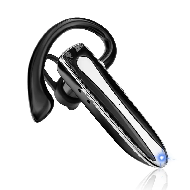 Bluetooth Earpiece V6.1, Wireless Handsfree Headset with Mic, CVC8.0 Noise Canceling for Calls Business SingleEar Earphone, 24