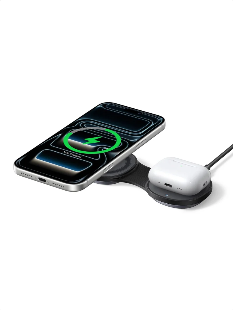 UGREEN MagFlow 25W PocketSized 2in1 Foldable Wireless Charger