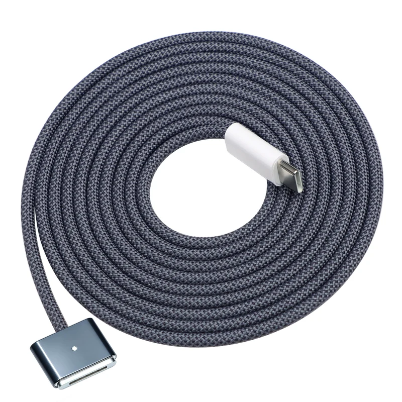 DERLULU Magnetic Charger Cable for MacBook Air & Pro, 9.9 ft, Midnight Blue