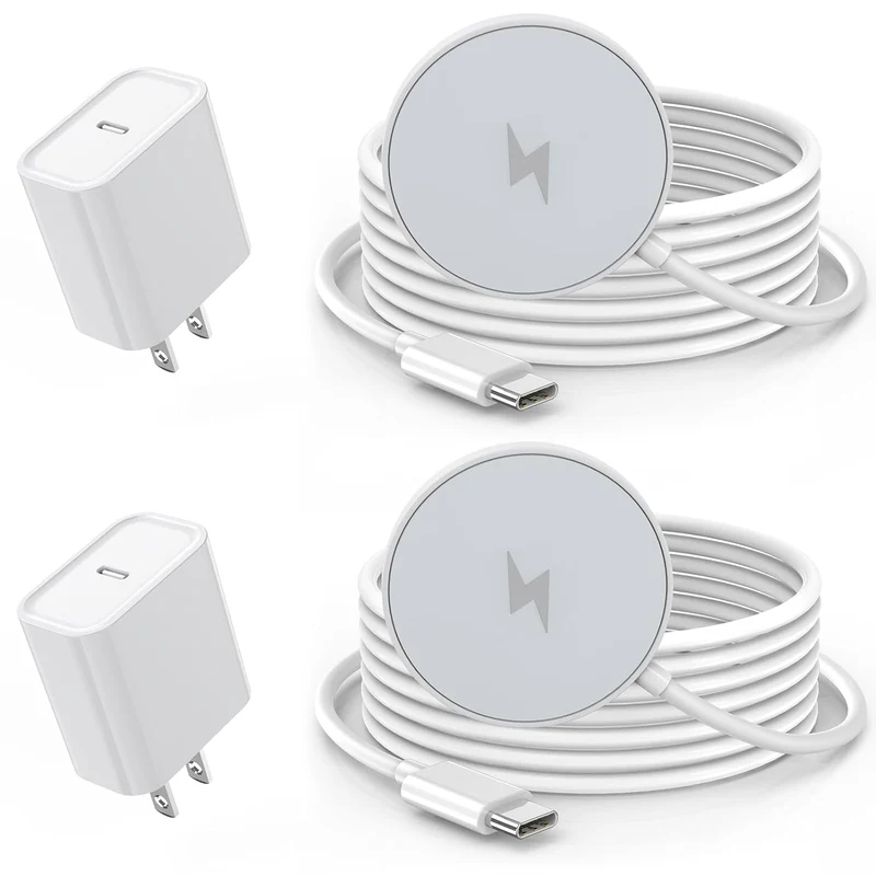 [Apple MFi Certified]Magnetic Wireless Charger for iPhone 17 16 15,2Pack 6FT 15W Apple Fast MagSafe Charger USB C Fast Charging
