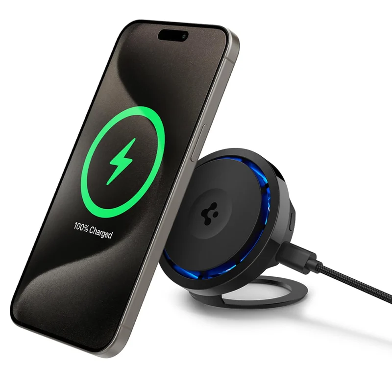 Spigen for MagSafe Charger, Qi2 15W Wireless Cooling Fan Cryomax MagFit