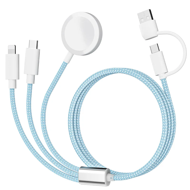 Rose Tattoo 3 in 2 USB C Charging Charger Cable Compatible with Apple Watch