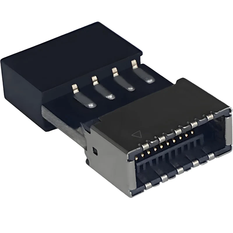 Bejavr USB 2.0 to USB 3.2 Gen 1 Header Adapter Front Panel Connector Motherboard 9Pin to TypeE/USB C