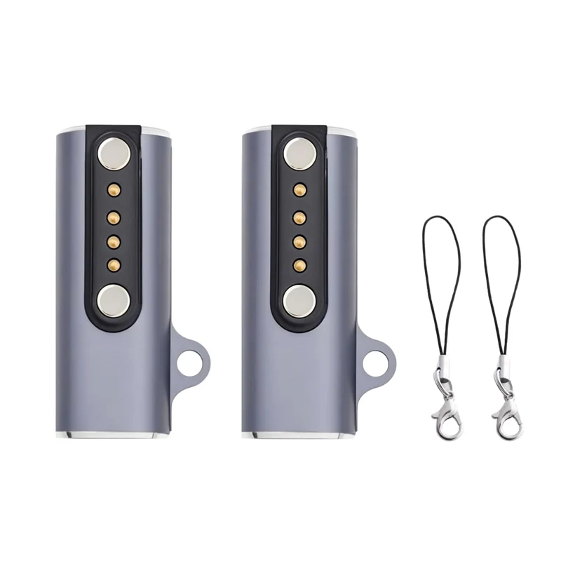[2 Pack] Smart Watch Universal Charger Magnetic, USB TypeC to Pitch 7.62mm 4 Pin Adapter, Portable Charging Docks Cable Compa