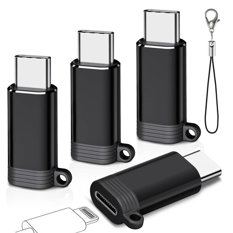 AKAHORI Lightning to USB C Charging Adapter 4 Pack