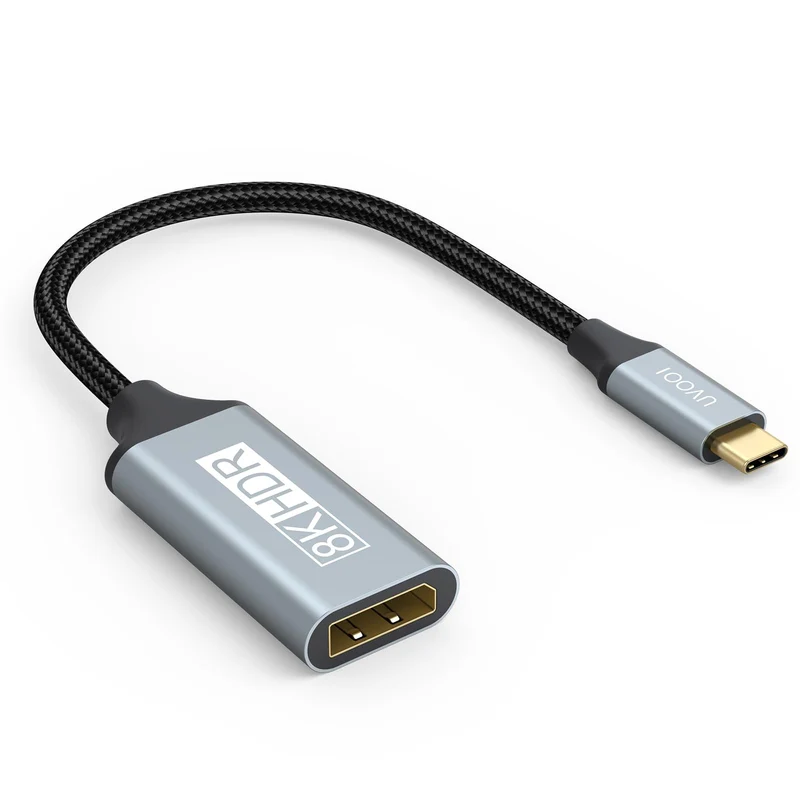 UVOOI USB C to DisplayPort 1.4 Adapter 8K@60Hz, USBC to DisplayPort Adapter