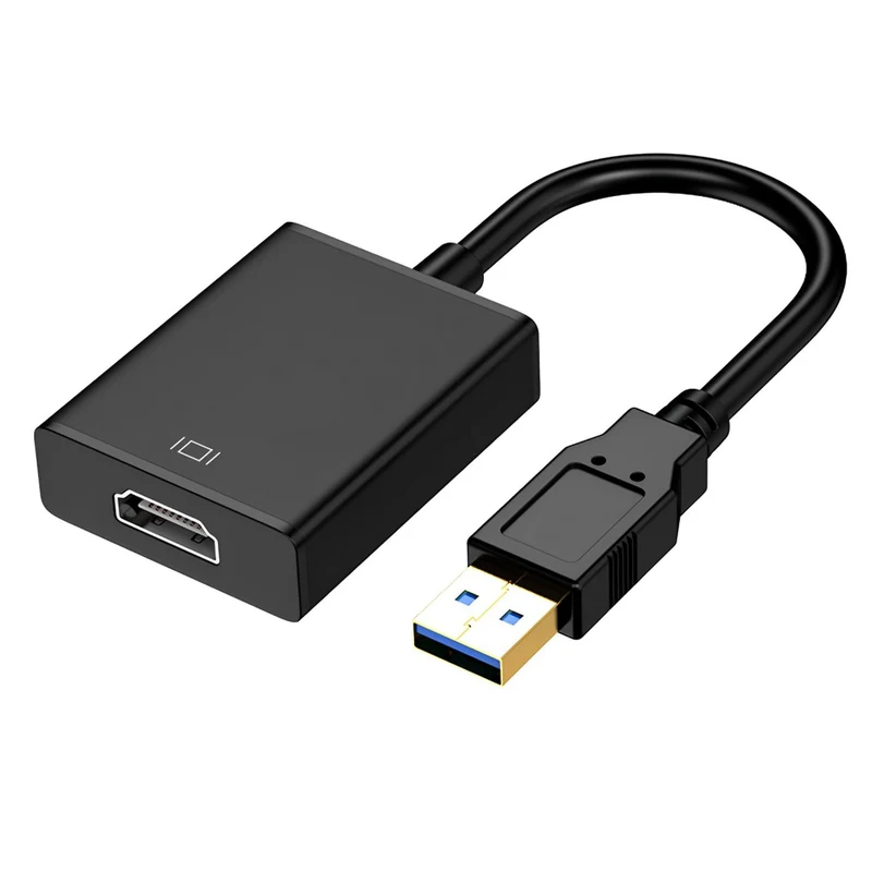 KUPOISHE USB to HDMI Adapter for Monitor Windows 11/10 / 8, HDMI USB Converter for Laptop Mac MacBook pro, USB 3.0 USB 2.0 HDMI