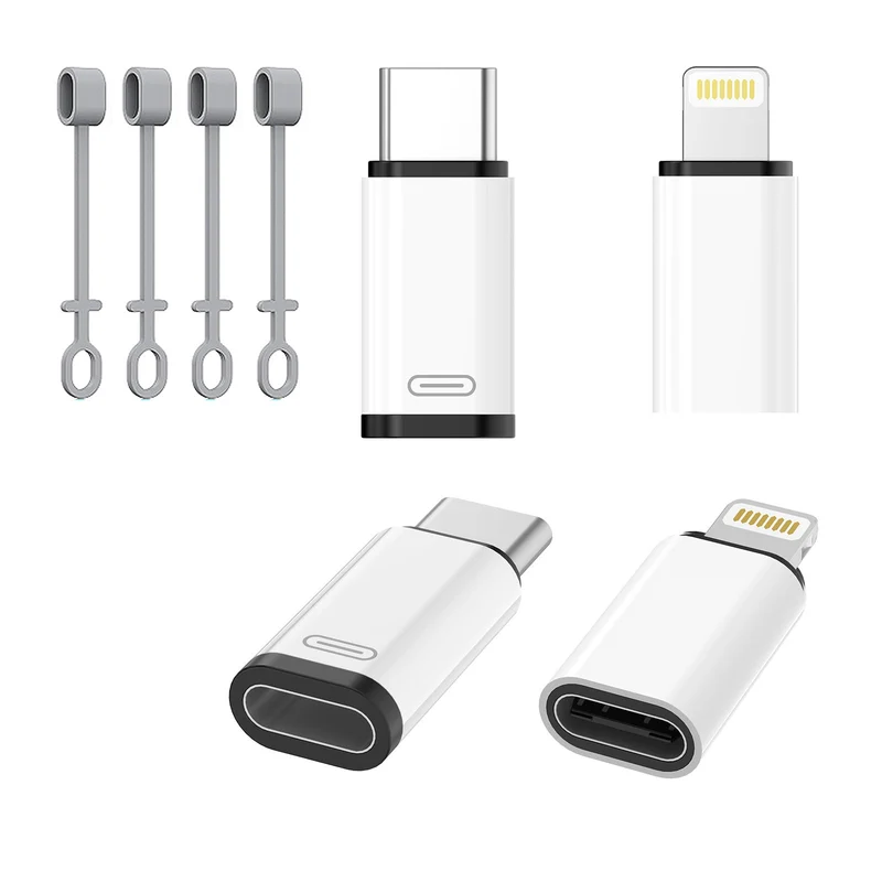 Huiiwiz 4Pack Lightning to USB C Adapter & USB C to Lightning Adapter Set