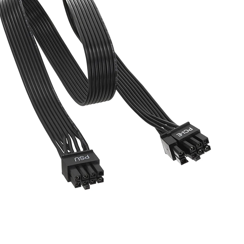 PCIe Cable for Corsair, 25 Inch 8 Pin PSU Male to 6+2 Pin GPU Male Power Cable for Thermaltake, ARESGAME Modular Power Supply (B