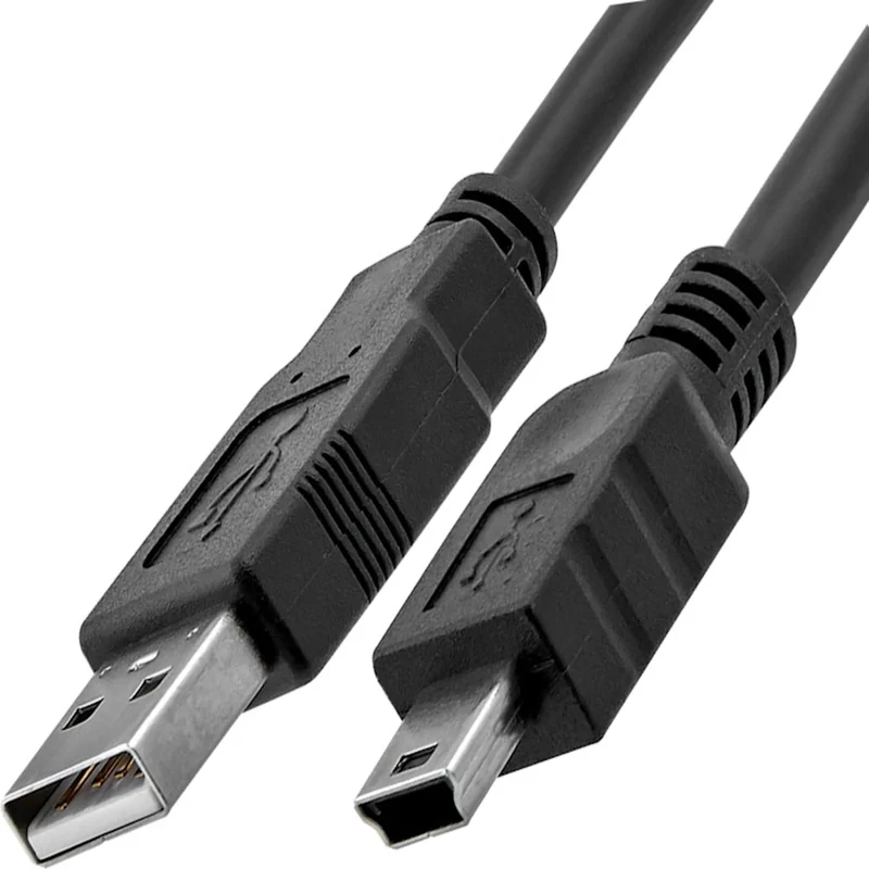 USBA to Mini B USB 2.0 Old Charger Data Cable for PS3 PSP Camera Blue Yeti