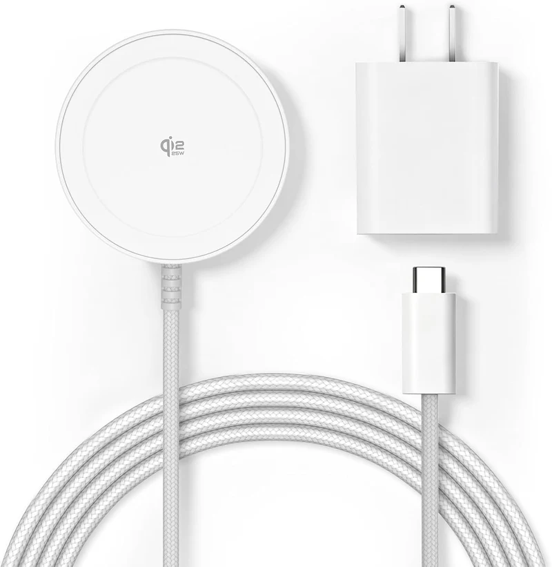Magnetic 25W Wireless Charger, 10FT Qi2 Fast Charging Pad for MagSafe