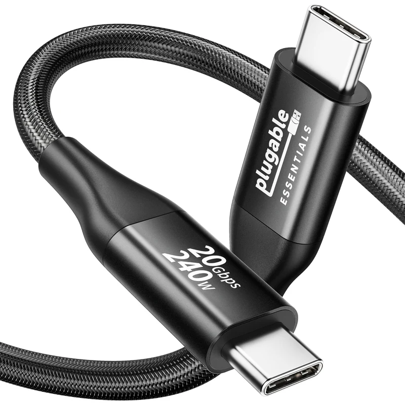 Plugable USB C Monitor Cable 3.3FT, 4K@144Hz USBC 3.2 Gen 2X2 Display Cable
