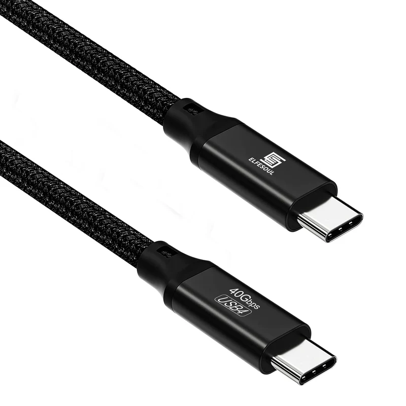 Elfesoul USB C to USB C Cable, 4.0 USBC Cable 5ft, 240W, 8K HD, 40 Gbps