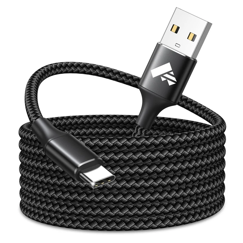 Aioneus USB C Cable 10 ft, Long USB A to C Cable 3A Fast Charging Cord, Android 5G Phone Charger TypeC for Samsung Galaxy S26 S