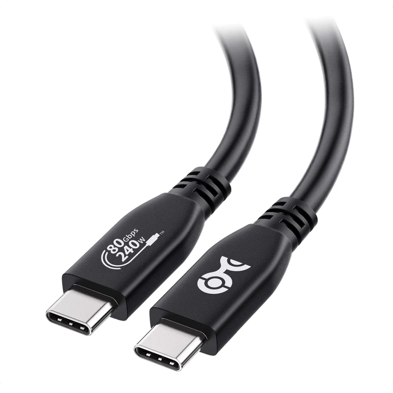 Cable Matters [USBIF Certified] 80Gbps USB4 Cable, 4.9ft, Black