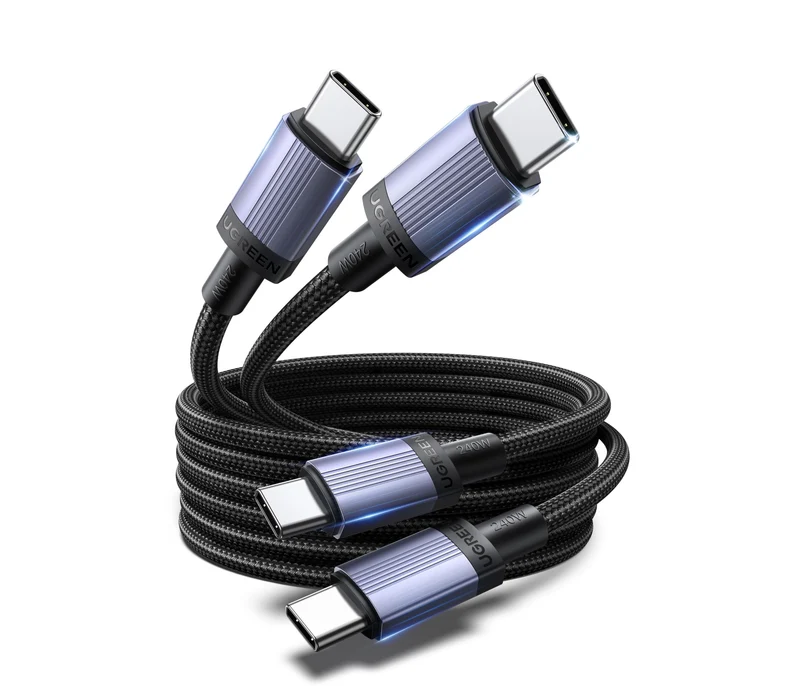 UGREEN 240W USB C Cable 2Pack, Fast Charging for Laptops & Phones, 6.6FT